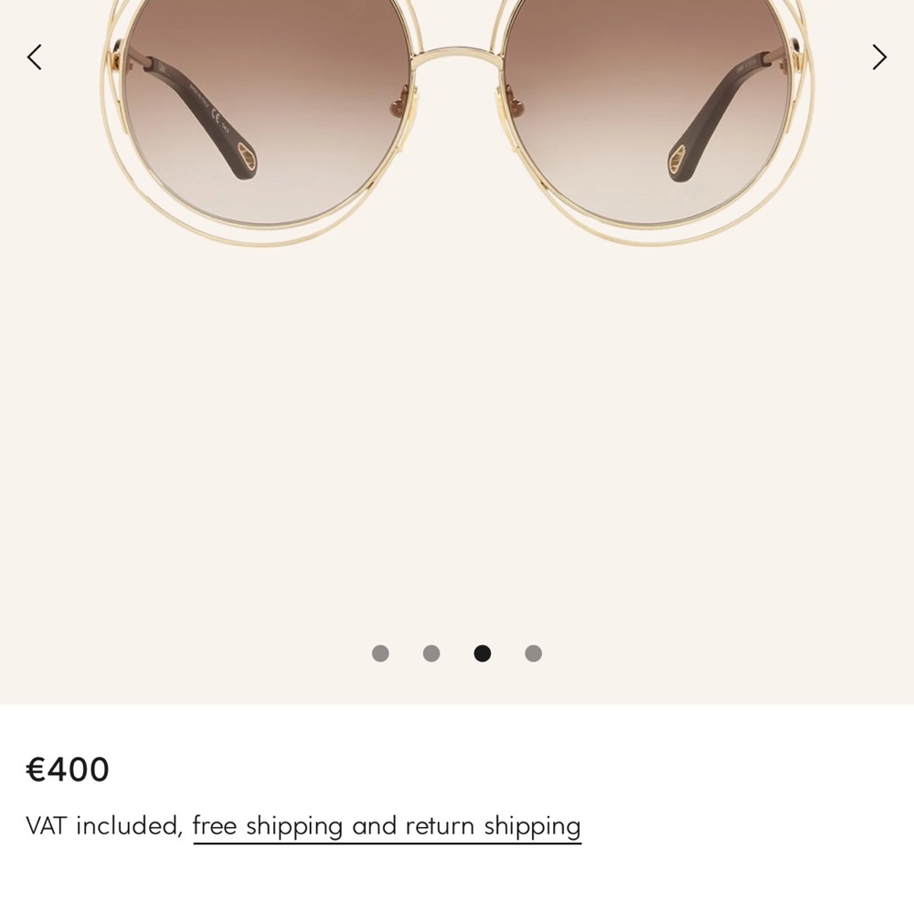 Chloè Carlina Sunglasses Gold - Picture 6 of 16